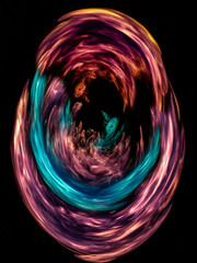 Abstract modern art. Colourful vibrant futuristic pattern. Dynamic bright multicolor background. Fractal artwork for creative graphic design