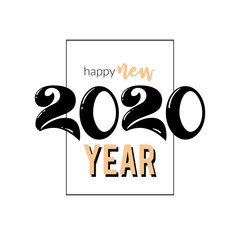 2020 new year lettering