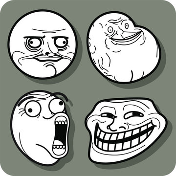 Internet Meme What Have You Done Rage Face 3d Illustration Stock Photo -  Download Image Now - iStock