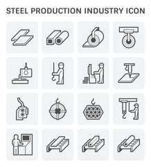 steel production icon
