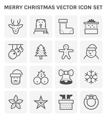 Fototapeta premium merry christmas icon