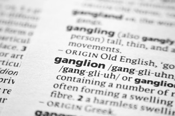 Word or phrase Ganglion in a dictionary.
