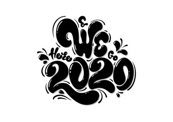 2020 here we go lettering