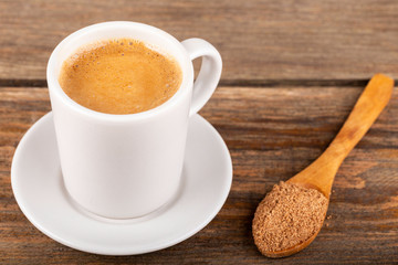 Traditional Turkish Dibek coffee.