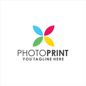Photo Print logo design simple and minimalist