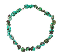 beads from natural colored howlite gemstone