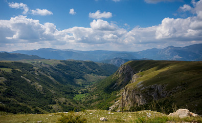 Fototapeta na wymiar Northern Montenegro mountain pass Saddle