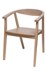 simple wood armchair