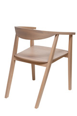 simple wood armchair
