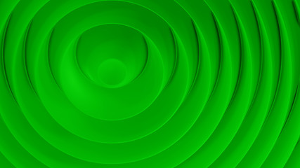 green 3d abstract architecture background, circle concentric, abstract background wallpaper. 
