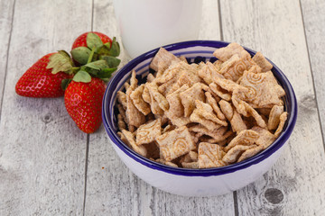 Wheat flakes for breakfast