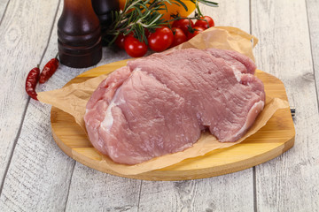 Raw pork meat