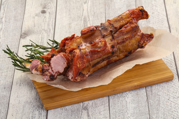 Smoked pork ribs