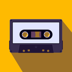 audio tape seamless pattern. vector illustration