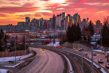 Morning Sunrise City Commutes