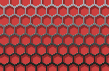 Naklejka premium Hexagon shape pattern background.