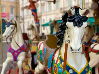 Obraz na płótnie Canvas horse of the carousel