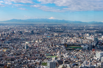 Fototapeta na wymiar Der Fuji-san von Tokio aus