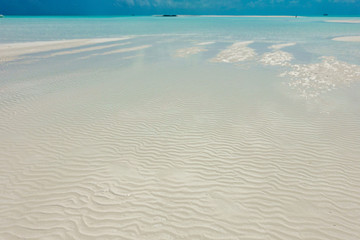 Fototapeta na wymiar The Pristine Beaches of White Cay, Exumas, Bahamas