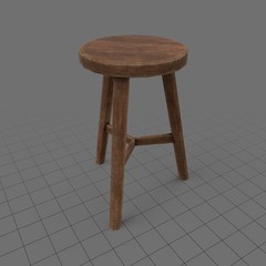 Wooden stool
