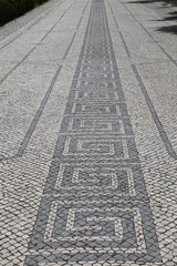 Fototapeta premium Mosaik auf dem Gehweg