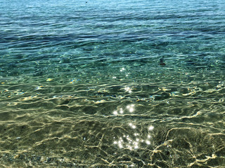 surface of blue water