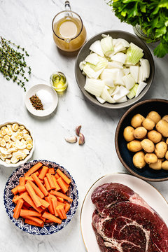Ingredients for pot roast