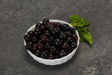 Fresh ripe sweet black currant