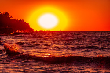 Avon Lake Sunset Backwash