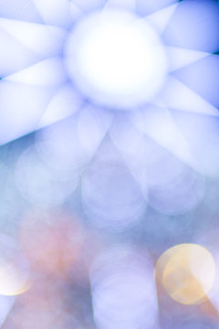Beautifu, abstractl bokeh lights background for Christmas