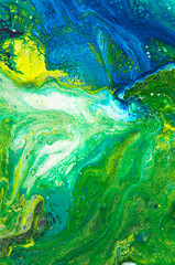 Fototapeta na wymiar acrylic, paint, abstract. Closeup of the painting. Colorful abstract painting background. Highly-textured oil paint. High quality details. Marbling. Marble texture. Paint splash. Colorful fluid