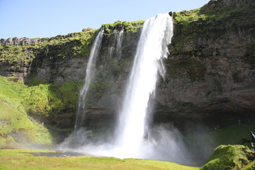 Obraz premium View of Seljalandsfoss waterfall, Iceland