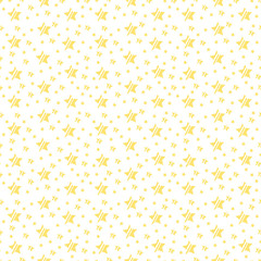 Seamless pattern of gold stars on white background