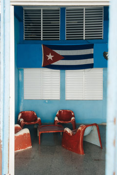 Traditional Cuban office in a non touristic area