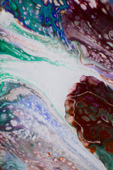 acrylic, paint, abstract. Closeup of the painting. Colorful abstract painting background. Highly-textured oil paint. High quality details. Marbling. Marble texture. Paint splash. Colorful fluid