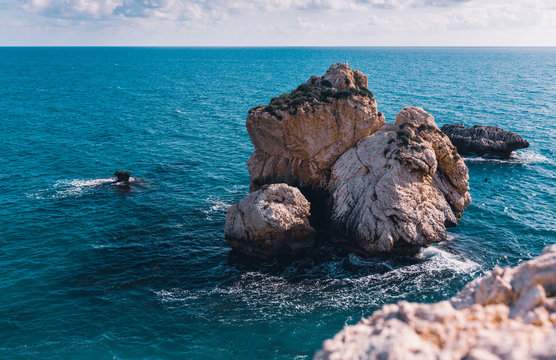 A Cliff in the sea