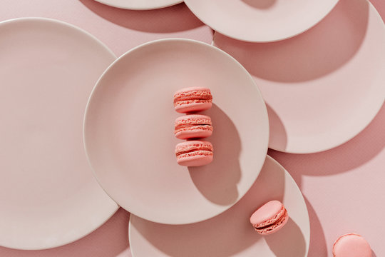 Pink macarons