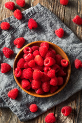 Raw Red Organic Raspberries