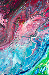 acrylic, paint, abstract. Closeup of the painting. Colorful abstract painting background. Highly-textured oil paint. High quality details. Marbling. Marble texture. Paint splash. Colorful fluid