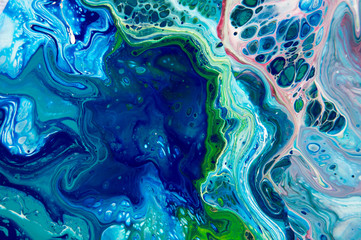 acrylic, paint, abstract. Closeup of the painting. Colorful abstract painting background. Highly-textured oil paint. High quality details. Marbling. Marble texture. Paint splash. Colorful fluid