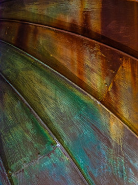 colorful curved metal fittings