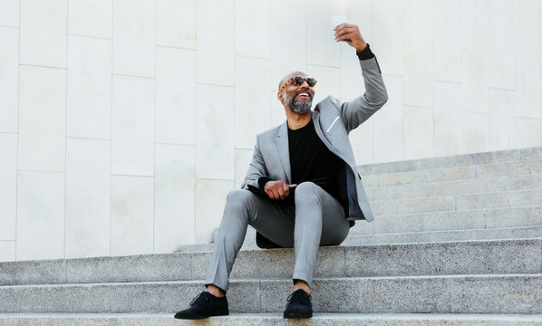 Stylish mature businessman.
