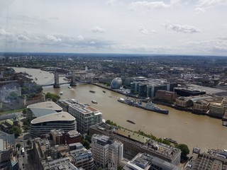 aerial view of London from Sky garden 