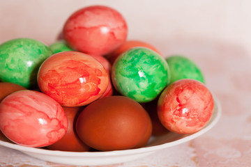Easter eggs, multi colored