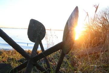 Anker an der Elbküste