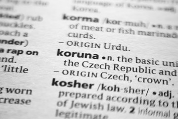Word or phrase Koruna in a dictionary.