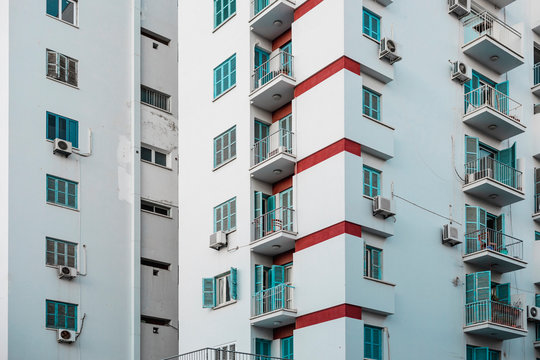 Poor neighbourhood condo building