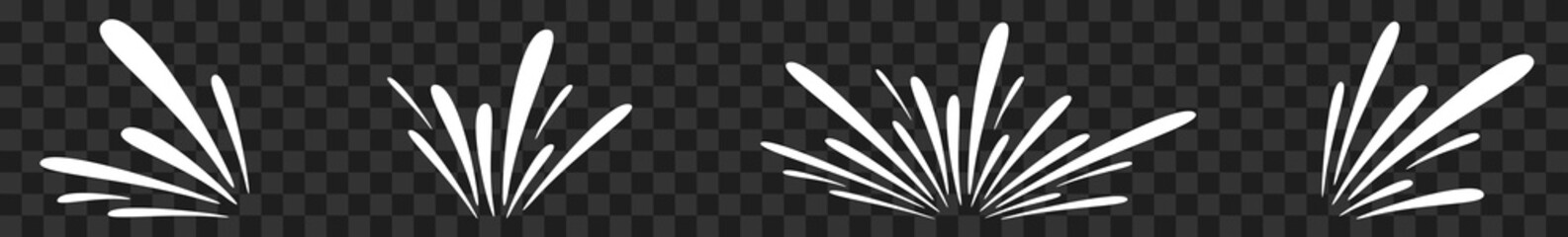 Splash Icon White | Splashes | Droplets Symbol | Splashing Logo | Liquid Motion Sign | Isolated | Variations