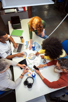 Business group at a workshop in the office