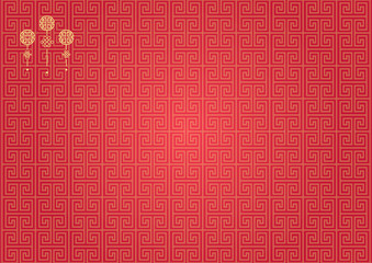 Wallpaper Chinese New Year 2020, Chinese New Year 2020 year of the rat. Poster 2020 year on Red Background. Pattern Design.